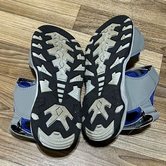 Eddie Bauer Sz 3 Boys‎ Westmont Sandals Gray Blue - Picture 5 of 7